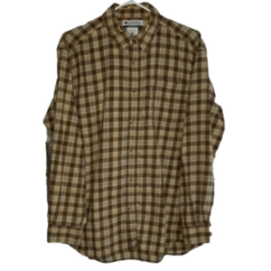 Columbia Mens Long Sleeve Button Up Plaid Size M AM7951